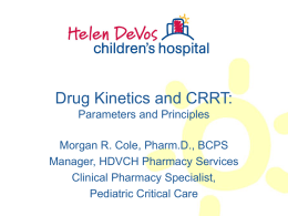 05-20-08 Kinetics CRRT - Pediatric Continuous Renal