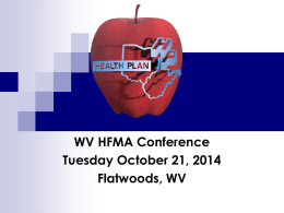 The Health Plan - West Virginia Healthcare Financial Management