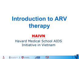 Goals of ARV therapy