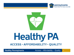 Healthy PA - Pennsylvania Association of Community Health Centers