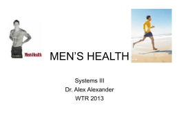 Men`s health topics