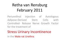 Stress incontenence voordrag 2011 feb