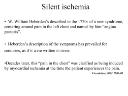 Silent ischemia - Atorvaacademics.com