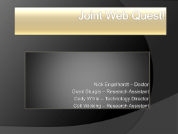 Group2 - JointsWebQuest