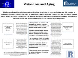 Vision Loss and Aging