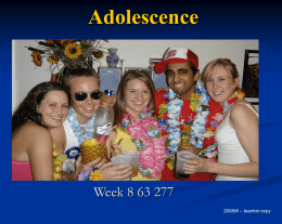 WK 9 Adolescents 07Wteacher1700h
