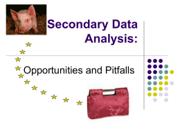 Secondary Data Analysis - Zeber & Copeland Health Services
