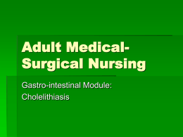 Adult Medical – Surgical Nursing 1