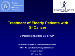 What are the benefits for the elderly in the adjuvant setting?