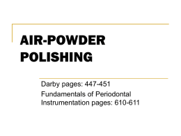 air-powder polishing