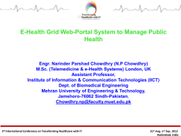 Use of e-Health Grid Network