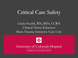 Critical Care Safety