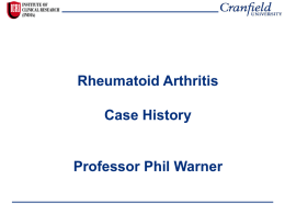 Rheumatoid arthritis is an autoimmune disease that causes chronic