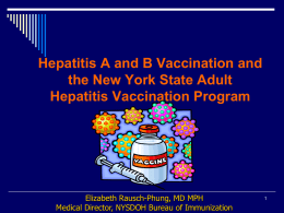 Hepatitis A Vaccination - NYS Conference of Environmental Health
