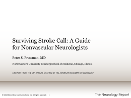 Slide 1 - The Neurology Report
