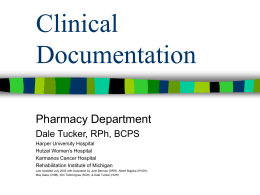 Clinical Documentation July 2005