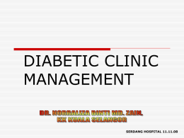 DIABETES IN PRIMARY CARE CLINIC