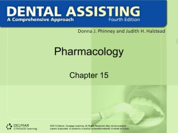 Chapter 15 - Pharmacology