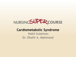 Cardiometabolic Syndrome