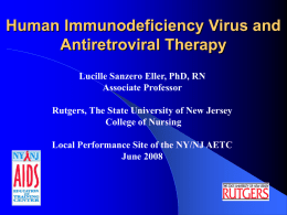 Human Immunodeficiency Virus and Antiretroviral Therapy