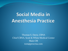 Test title - CRNA for a day