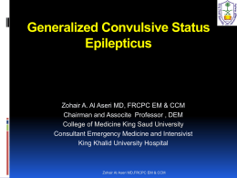 Generalized Convulsive Status Epilepticus