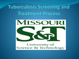 Tuberculosis Screening and Treatment Process