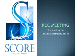 RCC Meeting