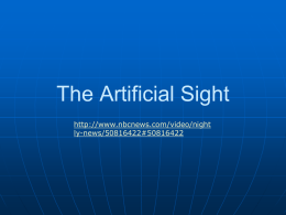 The Artificial Retina