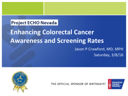 Colon Cancer Screening, Awareness, and Treatment