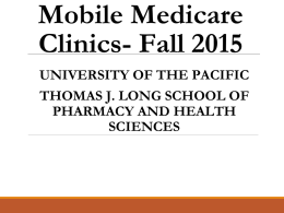 UOP Mobile Medicare Clinics