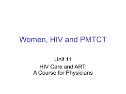 Women, Pregnancy and PMTCT - I-TECH