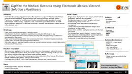 Digitize the Medical Records using Electronic