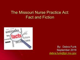 Nurse Practice Act/Delegation