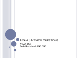 Exam 3 Review Questions