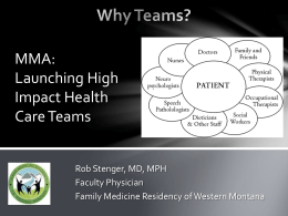 Dr. Stenger - Montana Medical Association