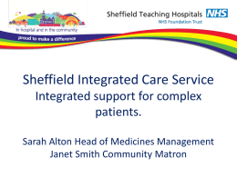 Sheffield Integrated Care Service A co