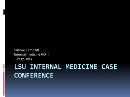 Slide 1 - LSU School of Medicine