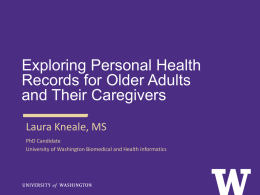 Exploring Personal Health Records for Older Adults and Their