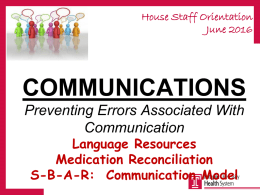 Communications - Home - Graduate Medical Education