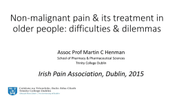 IPA Draft - Irish Pain Society