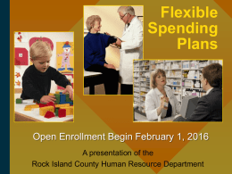 2016 Flex Spend Account Only - Flex Plan PowerPoint for Employees