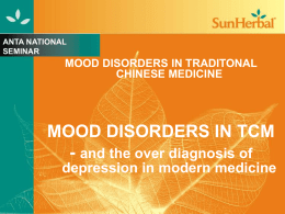 Mood Disorders In Traditonal