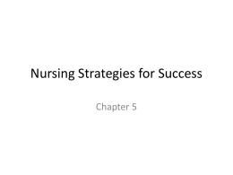 Nursing Strategies for Success