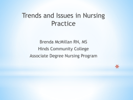 Trends and Issues Affecting Nursing Practice by Brenda McMillan
