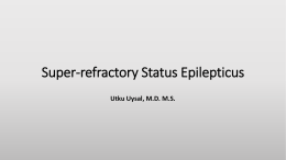 Super-refractory Status Epilepticus