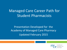 Managed Care Career Path for Students