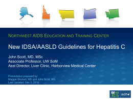 New IDSA/AASLD Guidelines for Hepatitis C