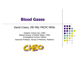 Interpreting Blood Gases: The Respiratory Perspective