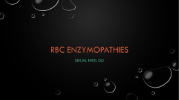 RBC Enzymopathies